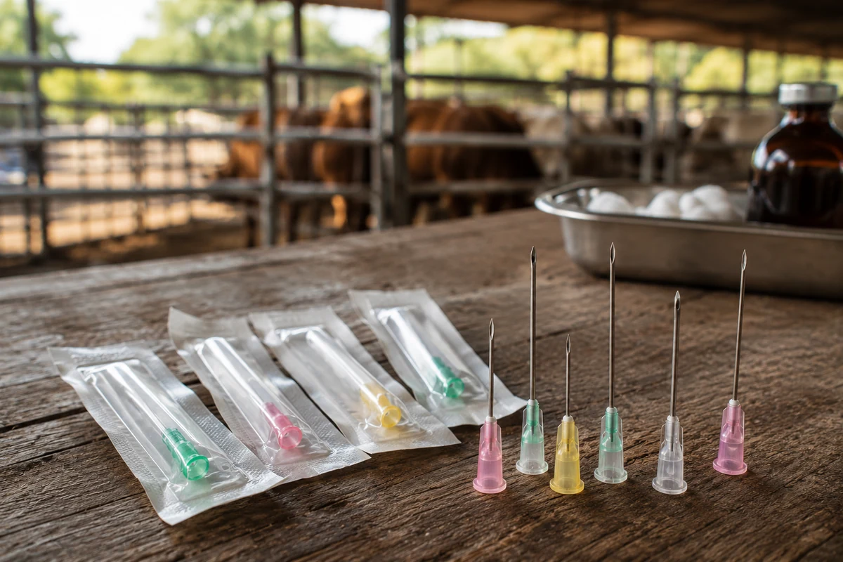 Agujas veterinarias para ganado